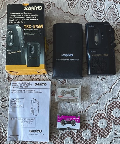 Sanyo microcassette recorder - sanyo,