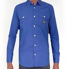 CARHARTT WIP X A.P.C. SAILOR SHIRT INDIGO RINSED S