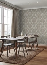 Boutique Archive Damask Wallpaper | Taupe