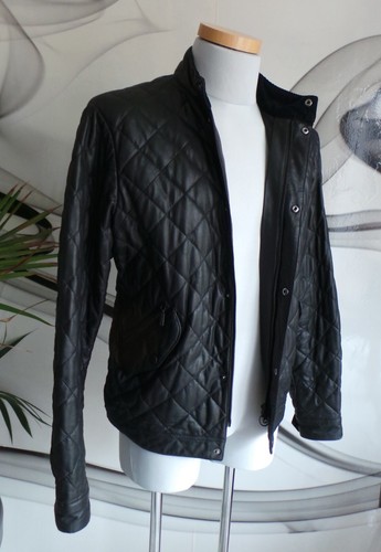 Barbour leather quilted real - quilted,