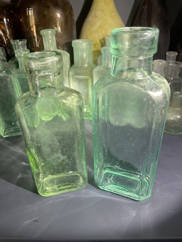 Pair vintage aqua - of,
