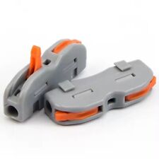 SPRING LEVER TERMINAL BLOCK ELECTRICAL CABLE WIRE CONNECTOR QUICK SPLICE INLINE
