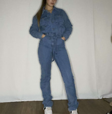 Boohoo Tall Belted Tapered Cargo Denim Boilersuit 