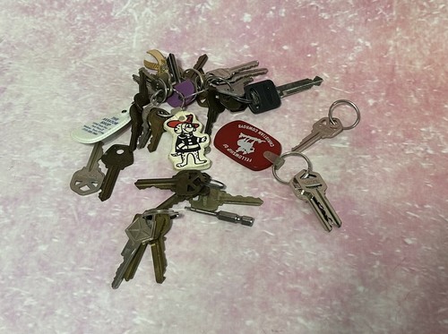 Vintage keys key chains - vintage,