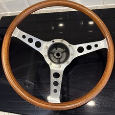 Formula / Les Leston Wooden Steering Wheel And Boss To Suit Triumph Spitfire 