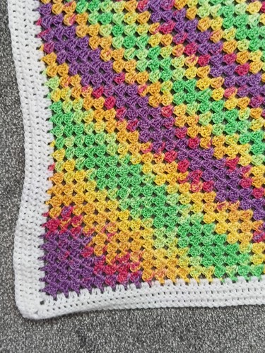 Hand crocheted corner - hand,