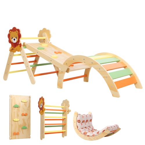 Foldable wooden climbing frame - foldable,