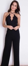 Cross Strap Lace  Jumpsuit