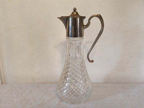 Vintage decanter glass and - decanter,