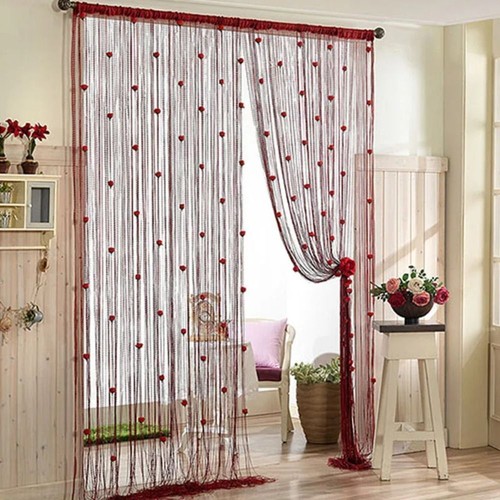 String curtain panels - string,