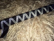 Black And Silver  Browband Coloured Browband Pony Cob Full