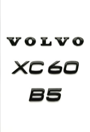Gloss black badges - badges, fits
