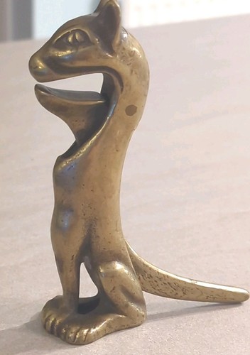 Brass egyptian style cat - style,