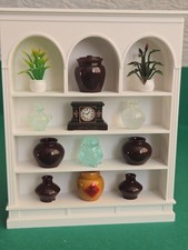 doll house white roman style bookcase all items included 1.12th