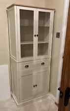Large Kitchen Cupboard Tall Display Glass Cabinet Storage Pantry Larder Unit