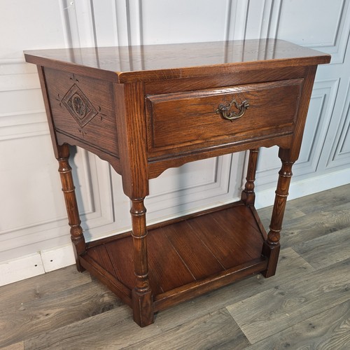 Antique oak console table - oak,