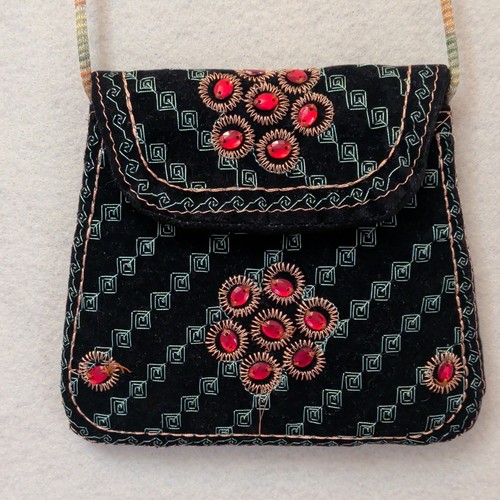 Vintage 70s boho black - boho, velvet