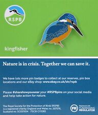 RSPB Pin Badge Kingfisher NIIC