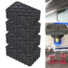 4 Pieces Ramp Rubber Blocks - Universal Scissor Car Lift Pads 120x80x40 mm New