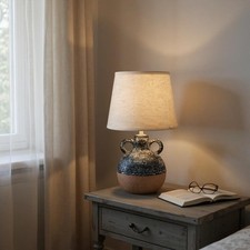 Rustic Ceramic Table Lamp with