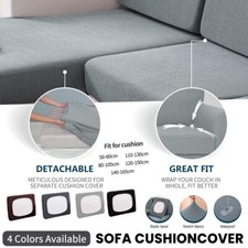 Replacement Sofa Seat Cushion Cover Couch Slip Covers Fabric Stretchy Protector