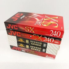 5x Blank VHS Tapes (JVC, MGM -