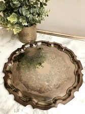 Silver Engraved Drinks Tray