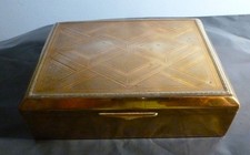 Art Deco Cigarette Box Gold