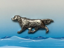 Red Setter Silver Pewter Lapel Pin Badge (P)