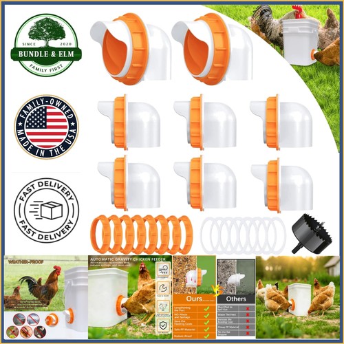Gravity feed chicken feeder - feed,