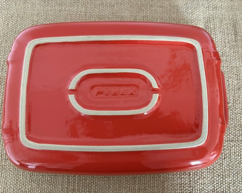 Vintage pyrex red - pyrex, white