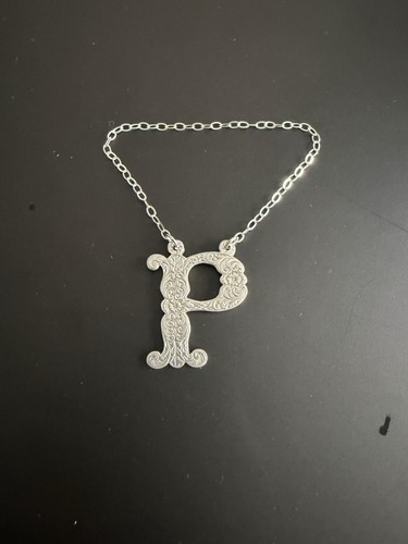 Victorian solid silver letter - silver,