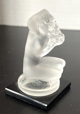 Lalique Floreal Nude Frosted Crystal Sculpture Figurine Art Glass Retired