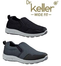 DR KELLER MENS CASUAL SLIP ON TRAINERS WIDE FIT COMFORT PADDED SHOES SIZE