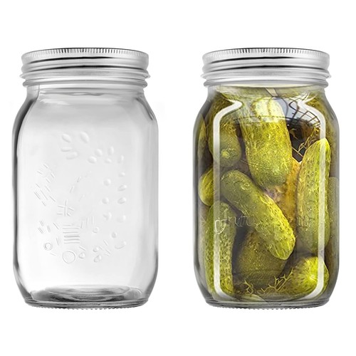 Mason jar 1000ml wide - jar, 1l
