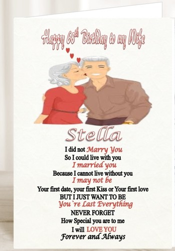 Personalised birthday card