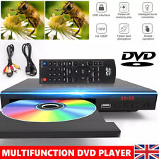 Mini DVD Player Compact Multi Region ADH RW CD VCD Music Disc USB with Remote UK