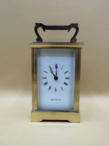 Brass carriage clock mappin - clock, &
