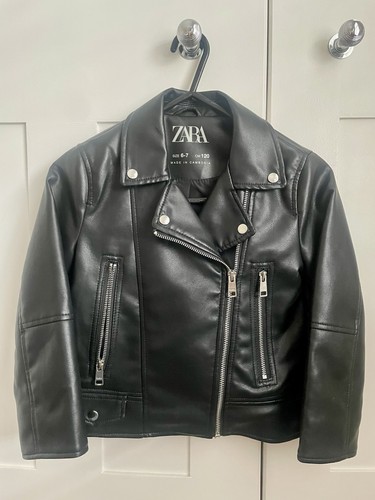 Zara girls faux leather - faux,