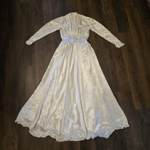 Vintage 1930s 1940s satin - vintage,