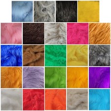 Luxury Long Haired Faux Fur Fabric Multiple Lengths And Colours AC 356
