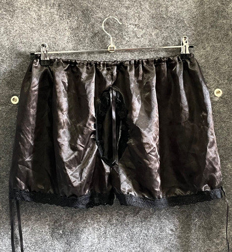 Satin black french - french, knickers