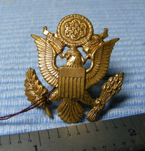 Ww2 army officer - cap, badge