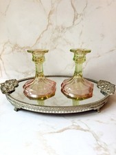 Art Deco Uranium Glass