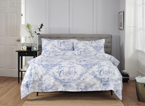Toile jouy duvet cover - toile, in