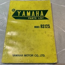 Yamaha RS125 Parts List
