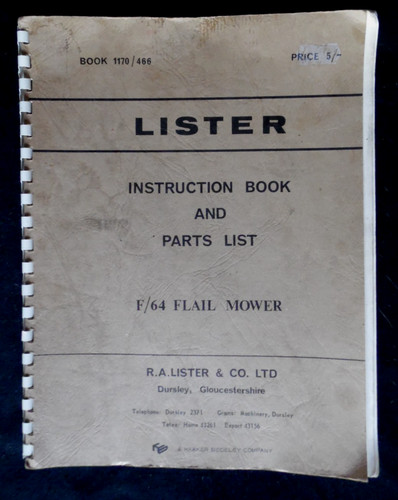 Lister flail mower - flail,