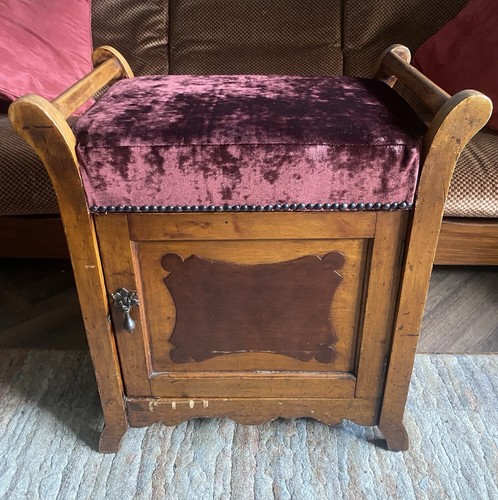 Antique vintage piano stool - vintage,
