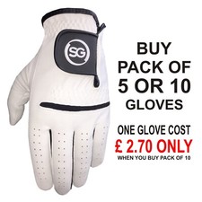 SG Men All Weather Golf Gloves Cabretta Leather palm patch & thumb Super Deal
