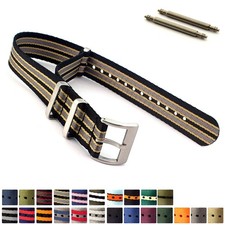 Seatbelt Nylon Nato Watch Strap Band Military Diver G10 18 19 20 21 22 24 MM